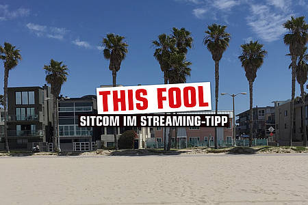Palmen und Strand in Los Angeles